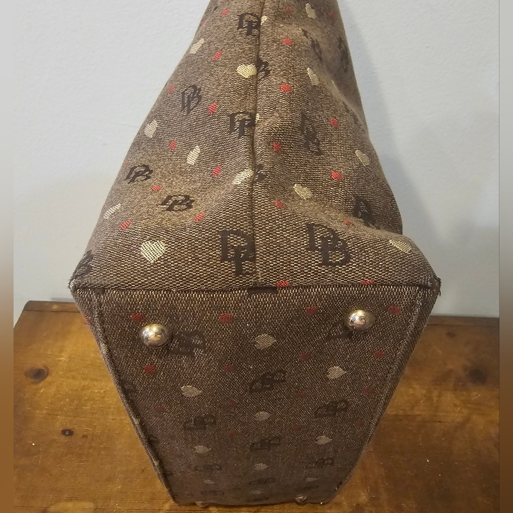 LTD EDITION Vintage Dooney & Bourke DB Monogram Heart Tote Shoulder Bag - Picture 11 of 12